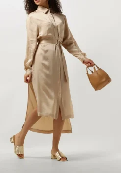 gouden semicouture midi jurk fillipa dress