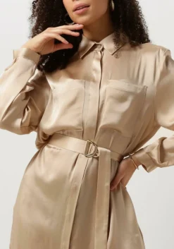 gouden semicouture midi jurk fillipa dress