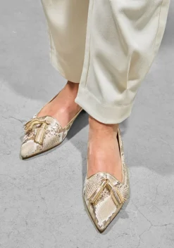 gouden stefano lauran loafers pisa