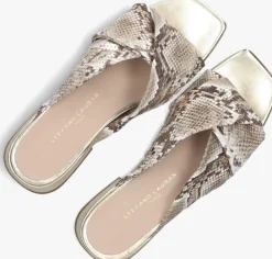 gouden stefano lauran slippers siena