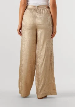 gouden summum pantalon pants metallic lamee