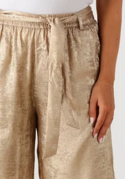 gouden summum pantalon pants metallic lamee
