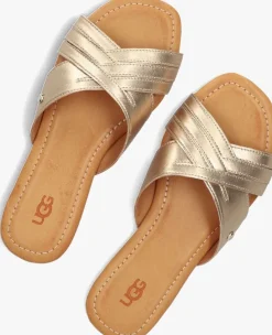 gouden ugg slippers w kenleigh slide