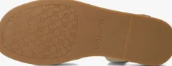 gouden unisa platte sandalen cambel