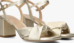 gouden unisa sandalen met hak medway