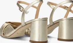 gouden unisa sandalen met hak medway
