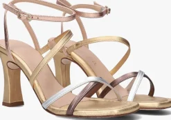 gouden unisa sandalen sissi