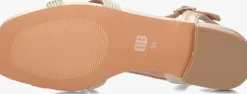 goudkleurig bibi lou platte sandalen 853z94hg