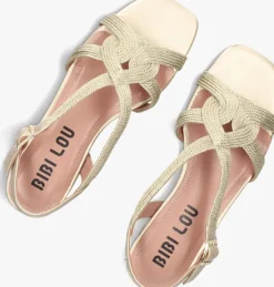 goudkleurig bibi lou platte sandalen 853z94hg