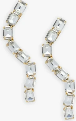 goudkleurig lott. gioielli sieraad snake earring