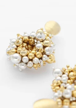 goudkleurig lott. gioielli sieraad drop s irregular stones