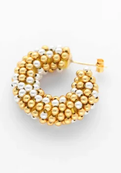 goudkleurig lott. gioielli sieraad ce gb round creole s