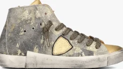 goudkleurig philippe model hoge sneakers prsx high woman