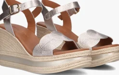 goudkleurig stefano lauran sandalen met hak 8734