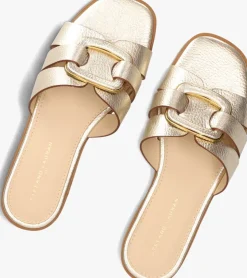 goudkleurig stefano lauran slippers 24152