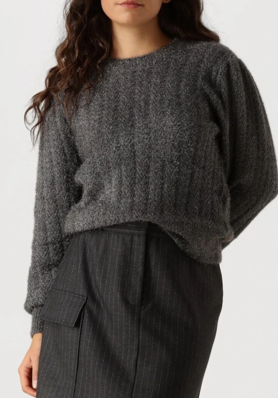 grijze aaiko trui femme pes 377