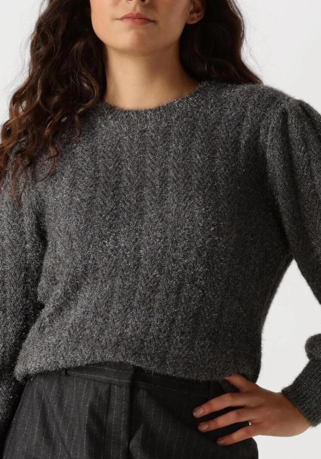 grijze aaiko trui femme pes 377