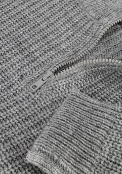 grijze american vintage trui crashway half zip h