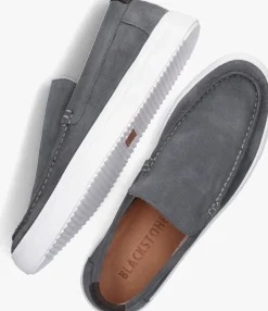 grijze blackstone loafers giulio