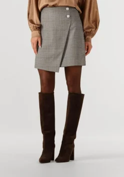 grijze bruuns bazaar midirok bbmaina skirt
