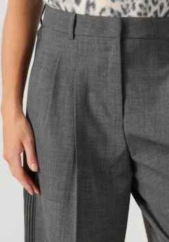 grijze cambio pantalon emelie track galon mit wording