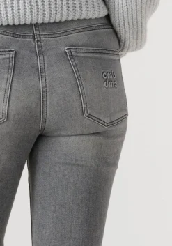 grijze cambio slim fit jeans raja cmb applikation