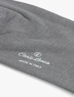 grijze carlo lanza sokken 100 classico