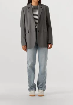 grijze closed blazer lola