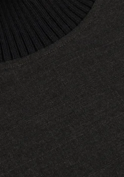 grijze co'couture gilet kaya rib turtleneck vest