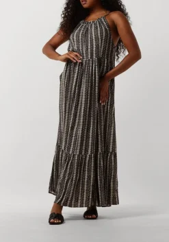 grijze co'couture maxi jurk caya strap dress