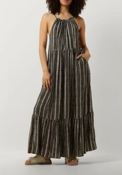 grijze co'couture maxi jurk caya strap dress