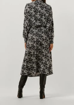grijze co'couture midi jurk baila wing shirt dress