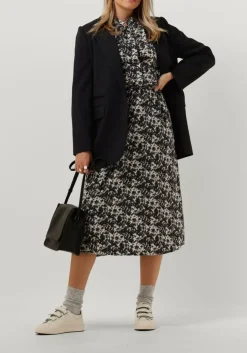 grijze co'couture midi jurk baila wing shirt dress