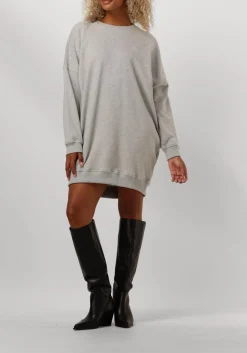 grijze co'couture mini jurk clean oversized sweat dress