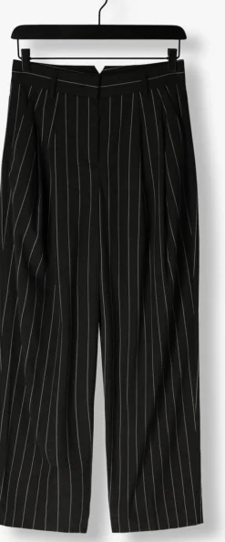 grijze co'couture pantalon prescilla pin pleat long pant