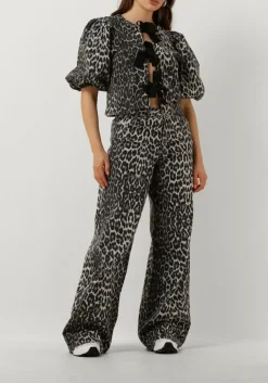 grijze co'couture top leocc bow blouse