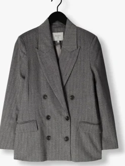 grijze dante6 blazer ceto herringbone blazer