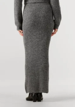 grijze dante6 maxirok suzy knitted long skirt
