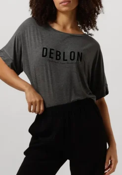 grijze deblon sports t-shirt viola top short sleeve