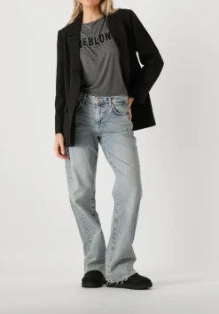 grijze deblon sports t-shirt viola top short sleeve