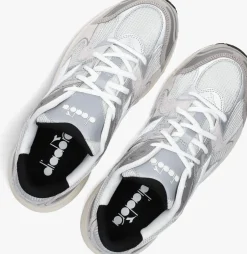 grijze diadora lage sneakers mesh combi runner