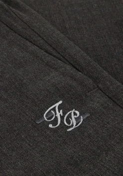 grijze filling pieces chino coach pants twill wool