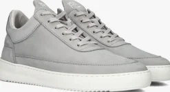 grijze filling pieces lage sneakers low top ripple nubuck