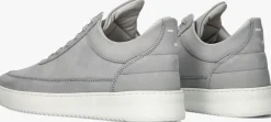 grijze filling pieces lage sneakers low top ripple nubuck