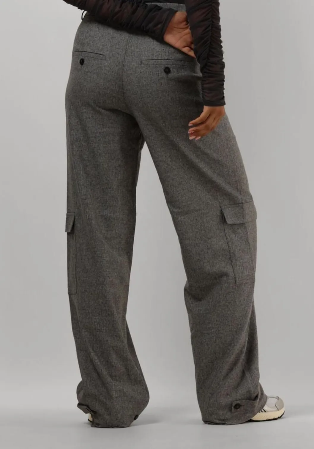 grijze fiveunits cargobroeken sophia cargo strap 438