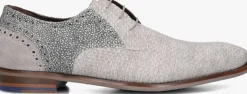 grijze floris van bommel nette schoenen sfm-30361 de stapper