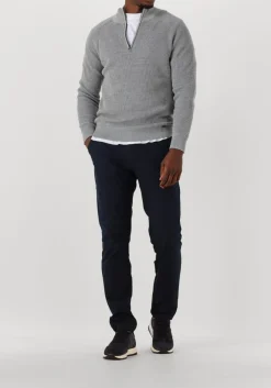 grijze gentiluomo trui turtle zip