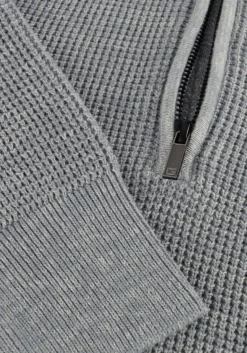 grijze gentiluomo trui turtle zip