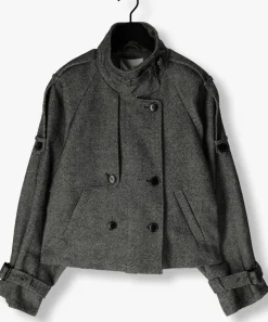 grijze gestuz mantel gzavic short jacket