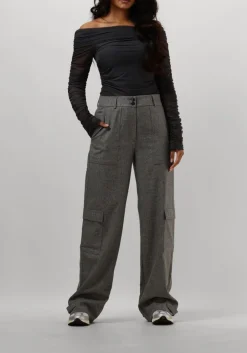 grijze gestuz top messigz offshoulder